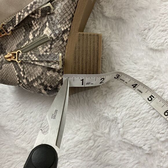 Angel Steps Snakeskin Booties Women's 11 Brown - Picture 10 of 10